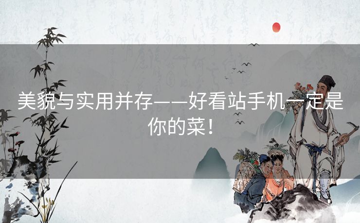 美貌与实用并存——好看站手机一定是你的菜！