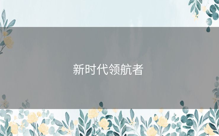 新时代领航者 