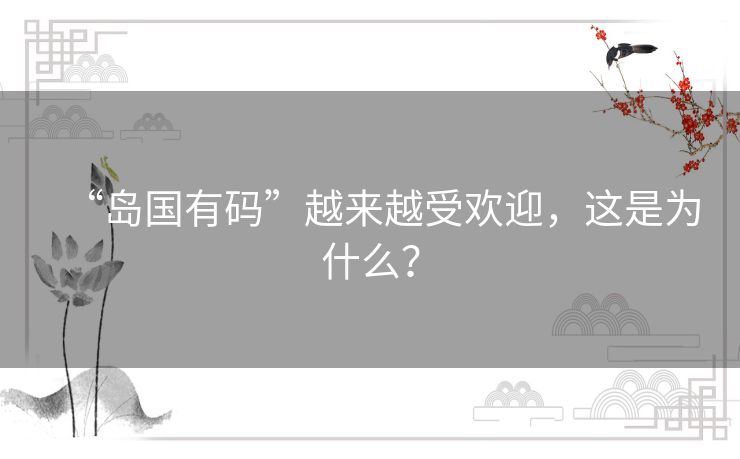 “岛国有码”越来越受欢迎，这是为什么？