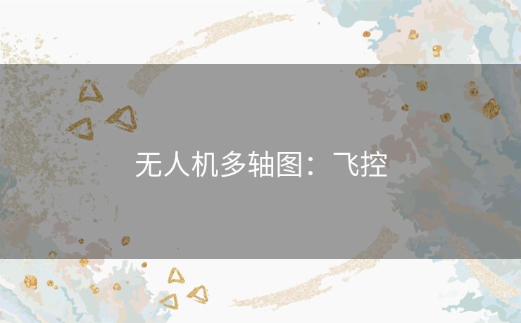 无人机多轴图：飞控