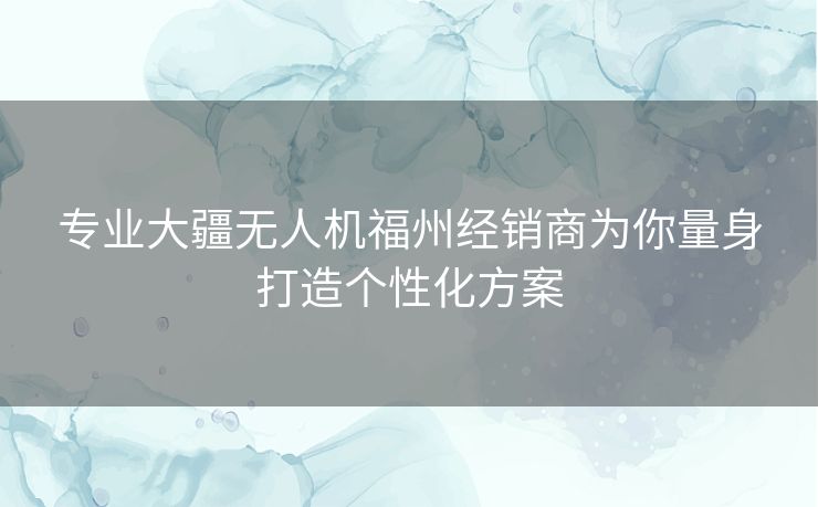专业大疆无人机福州经销商为你量身打造个性化方案 专业大疆无人机福州经销商为你量身打造个性化方案