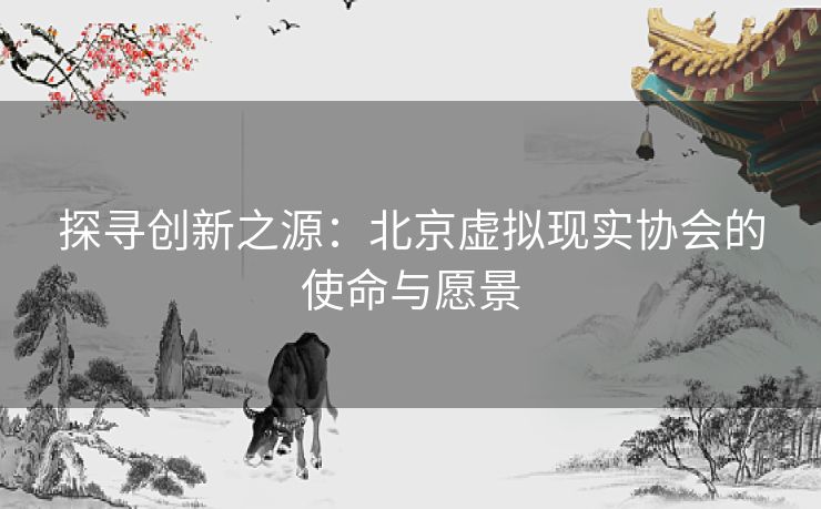 探寻创新之源：北京虚拟现实协会的使命与愿景